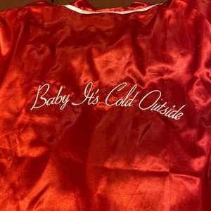 Baby It’s Cold Outside Belted Satin Robe
